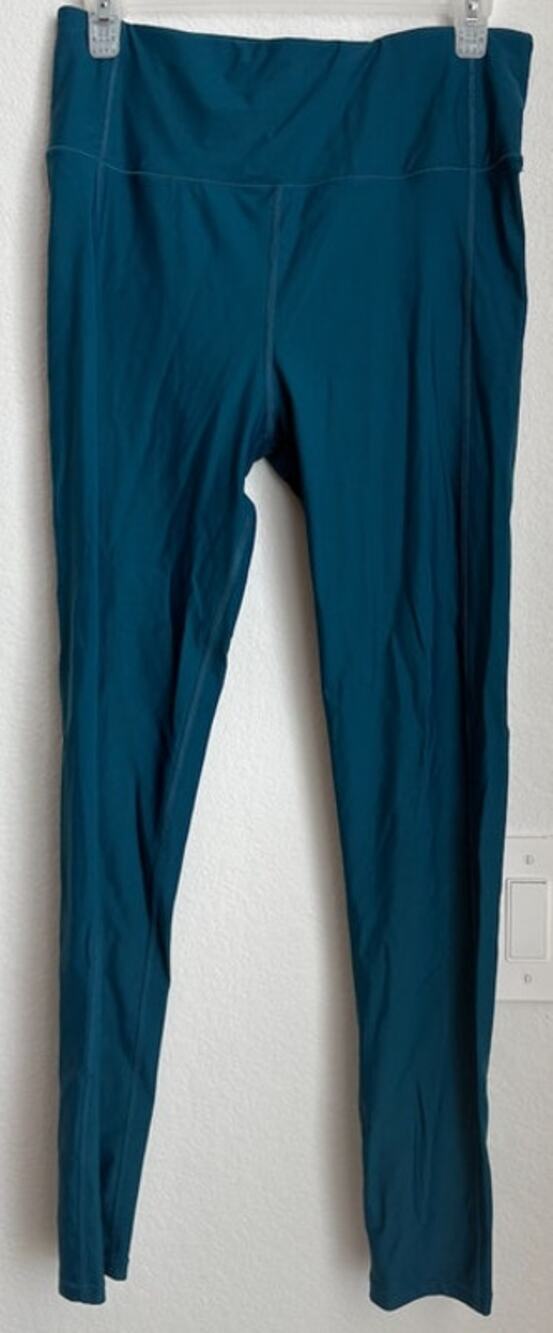 Womens Sweaty Betty Full Length Teal Blue Legging Size Large